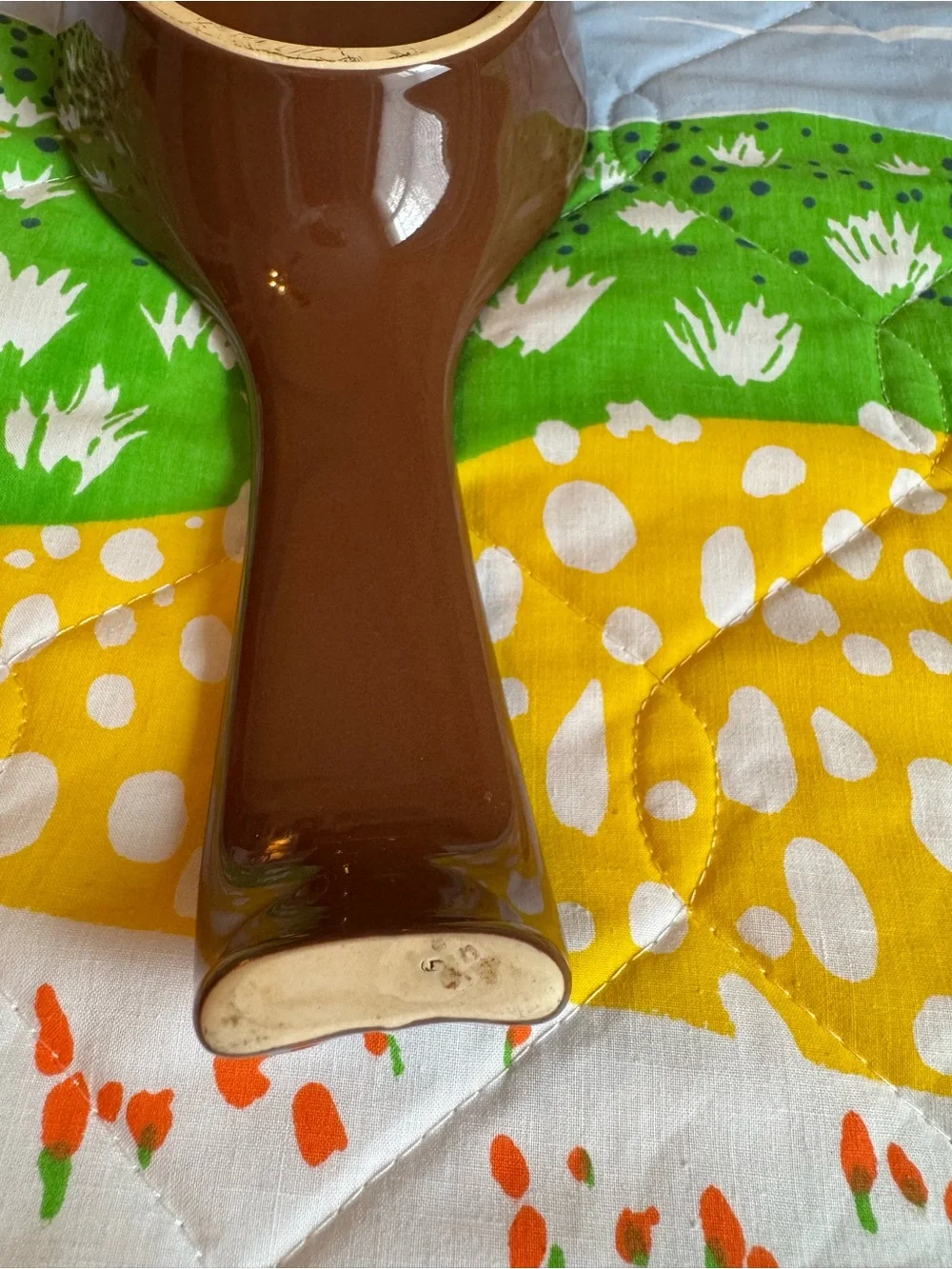 Sorrento Signature Stoneware Brown Spoon Rest by Debbie Segura Designs 2008